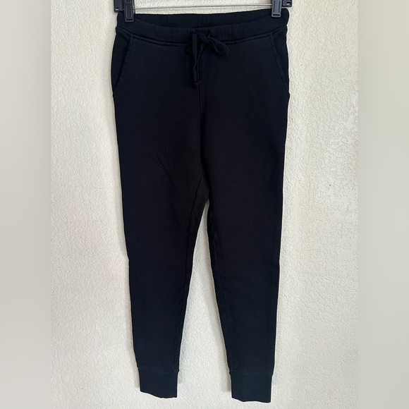 NEW FRANK & EILEEN TEE LAB CLASSIC JOGGER FLEECE SWEATPANTS IN BLACK SIZE XS - Picture 3 of 6